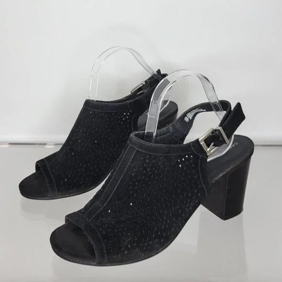 George Chunky Heel Sandals - Picture 1 of 8